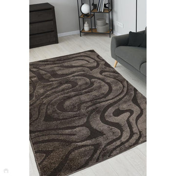 Reef Ripple Black Rug-Melrose-Rug Love - The Most Loved Rug Store
